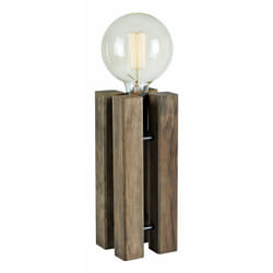 Markslöjd Lodge lampe de table E27 40 W LED Marron