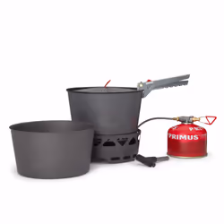 Primus PrimeTech Stove Set 2.3L, Noir, Rouge, Aluminium, 5 personne(s), 2 pièce(s), Silicone, 13,5 cm