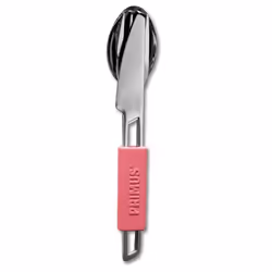 Primus P735444, Silicone, Acier inoxydable, Set d'ustensiles, Rose, Acier inoxydable, 185 mm, 80 g, 3 pièce(s)