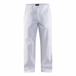 Blakläder 172518001000, Pantalons, Homme, Blanc, C148, Fermeture d'anneau d'arrimage, Fermeture à glissière, Coton, Polyester