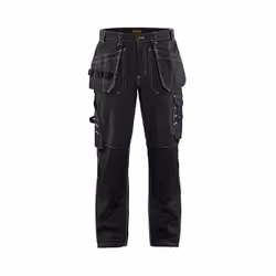 Blakläder 15301370, Pantalons, Homme, Noir, Fermeture à glissière, Coton, 370 g/m²