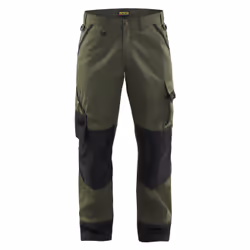 Blakläder 7330509278710, Pantalons, Homme, Noir, Vert, C150, Œillet, Fermeture à glissière, Coton, Polyester