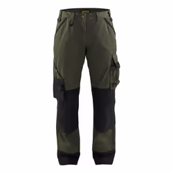 Blakläder 715418354699, Pantalons, Femme, Noir, Vert, C40, Fermeture d'anneau d'arrimage, Fermeture à glissière, Coton, Polye ...