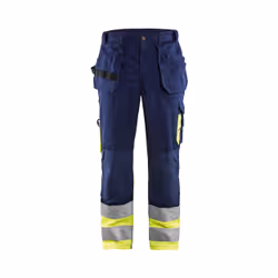 Blakläder 152918608933, Pantalons, Homme, Marine, Jaune, C64, Coton, Polyester, 300 g/m²