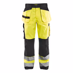 Blakläder 153318603399, Pantalons, Homme, Noir, Jaune, D124, Fermeture d'anneau d'arrimage, Fermeture à glissière, Coton, Pol ...