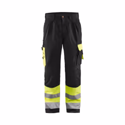 Blakläder 158418603399C156, Pantalons, Noir, Jaune, Fermeture à glissière, Coton, Polyester, 300 g/m², 35%