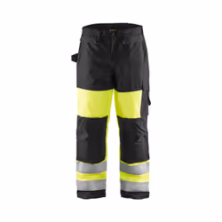 Blakläder 188319973399D108, Pantalons, Homme, Noir, Jaune, Fermeture à glissière, Polyester, 4000 g/m²