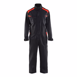 Blakläder 60541800, Combinaison, Unisexe, Noir, Rouge, C62, Fermeture à glissière, Coton, Polyester