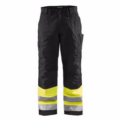 Blakläder 186218113399, Pantalons, Homme, Noir, Jaune, C46, Fermeture d'anneau d'arrimage, Fermeture à glissière, Coton, Poly ...