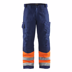 Blakläder 18621811, Pantalons, Homme, Bleu, Marine, Orange, D108, Bouton de vêtement, Coton, Polyester