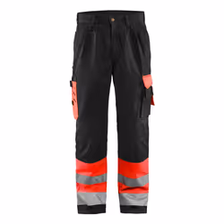 Blakläder 158418605599, Pantalons, Homme, Noir, Rouge, C54, Fermeture d'anneau d'arrimage, Fermeture à glissière, Coton, Poly ...