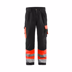 Blakläder 158418605599D116, Pantalons, Noir, Rouge, Fermeture à glissière, Coton, Polyester, 300 g/m², 35%