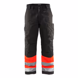 Blakläder 186218115599, Pantalons, Homme, Noir, Rouge, C46, Fermeture d'anneau d'arrimage, Fermeture à glissière, Coton, Poly ...