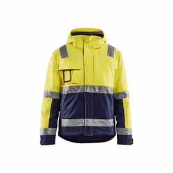 Blakläder 48701987, Veste, Homme, Marine, Jaune, XXL, Fermeture à glissière, Polyester