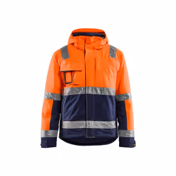 Blakläder 48701987, Veste, Homme, Marine, Orange, XXXL, Fermeture à glissière, Polyester