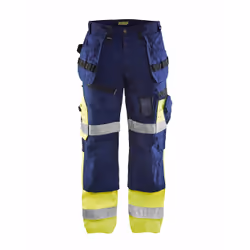 Blakläder 150818608933C62, Pantalons, Bleu, Marine, Jaune, Fermeture à glissière, Coton, Polyester, 300 g/m², 35%