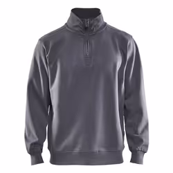 Blakläder 336510489400, Adulte, Sweatshirt, Gris, Zip-up collar, Manches longues, Monochromatique