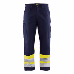Blakläder 156418118933, Pantalons, Homme, Bleu, Marine, Jaune, C48, 6 pochettes, Bouton de vêtement, Fermeture à glissière