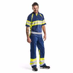 Blakläder 156418118933C52 Pantalons Bleu, Marine, Jaune - Vue supplémentaire 5