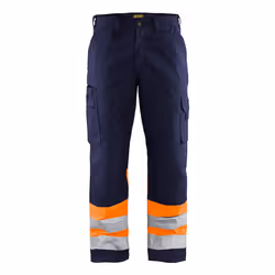 Blakläder 156418118953, Pantalons, Homme, Bleu, Marine, Orange, C54, 6 pochettes, Bouton de vêtement, Fermeture à glissière