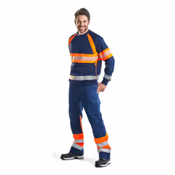 Blakläder 156418118953 Pantalons Bleu, Marine, Orange - Vue supplémentaire 6