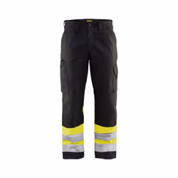Blakläder 156418119933C52, Pantalons, Homme, Noir, Jaune, Fermeture à glissière, Coton, Polyester, 240 g/m²