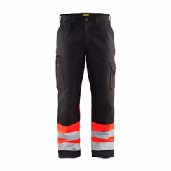 Blakläder 156418119955, Pantalons, Homme, Noir, Rouge, D124, Fermeture d'anneau d'arrimage, Fermeture à glissière, Coton, Pol ...