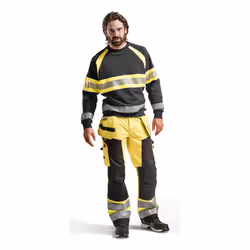 Blakläder 156818113399 Pantalons Noir, Jaune