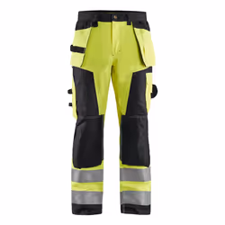 Blakläder 156818113399, Pantalons, Homme, Noir, Jaune, D128, Bouton de vêtement, Fermeture par volet, Coton, Polyester