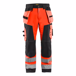 Blakläder 156725175599, Pantalons, Homme, Noir, Rouge, D120, Fermeture d'anneau d'arrimage, Fermeture à glissière, Polyester
