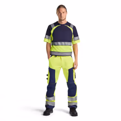 Blakläder 156618113389C58 Pantalons Bleu, Marine, Jaune - Vue supplémentaire 5
