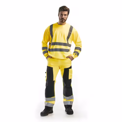 Blakläder 156618113399 Pantalons Noir, Jaune - Vue supplémentaire 7