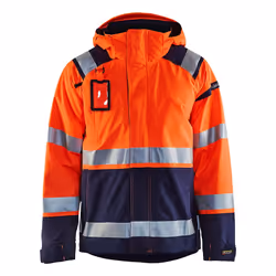 Blakläder 498719875389, Veste, Marine, Orange, M, Fermeture à glissière, Polyester, 150 g/m²