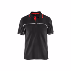 Blakläder 338910509956, T-shirt polo, Adulte, Mâle, Noir, Rouge, Monochromatique, XL