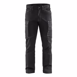 Blakläder 145911429900, Pantalons, Homme, Noir, C50, Fermeture d'anneau d'arrimage, Fermeture à glissière, Coton, Polyamide