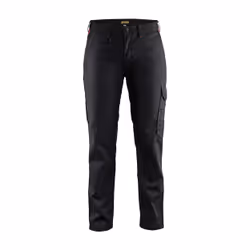 Blakläder 710418009956, Pantalons, Femme, Noir, Rouge, C46, Bouton de vêtement, Fermeture à glissière, Coton, Polyester