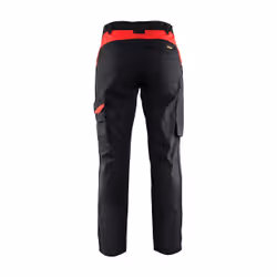 Blakläder 710418009956 Pantalons Noir, Rouge