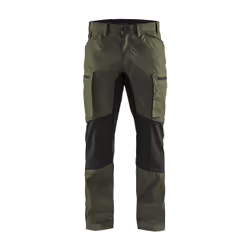 Blakläder 14591845, Pantalons, Homme, Noir, Vert, Fermeture à glissière, Coton, Polyester, 166 g/m²