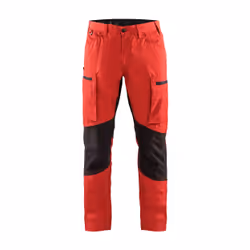 Blakläder 14591845, Pantalons, Homme, Noir, Rouge, Fermeture à glissière, Coton, Polyester, 166 g/m²