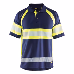 Blakläder 333810518933, T-shirt polo, Adulte, Mâle, Marine, Jaune, Monochromatique, XXL