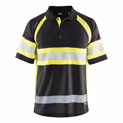 Blakläder 333810519933, T-shirt polo, Adulte, Mâle, Noir, Jaune, Monochromatique, XXL