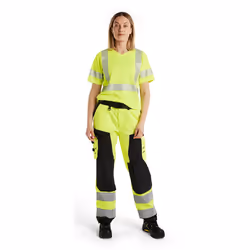 Blakläder 715518113399 Pantalons Noir, Jaune - Vue supplémentaire 7