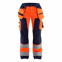 Blakläder 715618115389, Pantalons, Femme, Marine, Orange, C38, Fermeture d'anneau d'arrimage, Fermeture à glissière, Coton, P ...