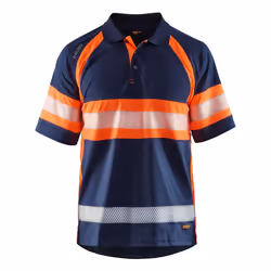 Blakläder 333810518953, T-shirt polo, Adulte, Mâle, Marine, Orange, Monochromatique, 4XL
