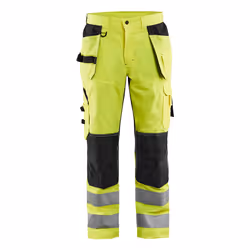 Blakläder 156518113399, Pantalons, Homme, Noir, Jaune, D112, Bouton de vêtement, Fermeture par volet, Coton, Polyester