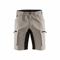 Blakläder 144918452799C56, Shorts, Noir, Gris, 2 pochettes, Bouton de vêtement, Fermeture à glissière, Coton, Polyester, 166  ...