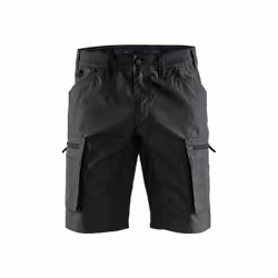 Blakläder 144918459900C46, Shorts, Noir, 2 pochettes, Bouton de vêtement, Fermeture à glissière, Coton, Polyester, 166 g/m²