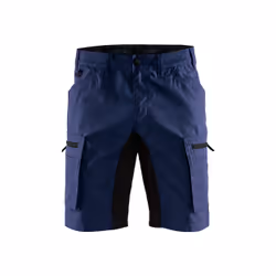Blakläder 144918458999C60, Shorts, Noir, Marine, 2 pochettes, Bouton de vêtement, Fermeture à glissière, Coton, Polyester, 16 ...