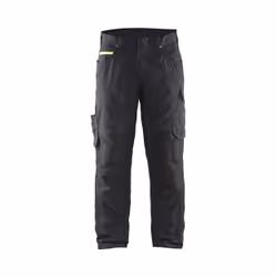 Blakläder 14951330, Pantalons, Homme, Noir, Jaune, Fermeture à glissière, Coton, Polyester, 250 g/m²