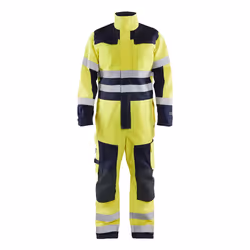 Blakläder 63781514, Combinaison, Unisexe, Marine, Jaune, Fermeture à glissière, Coton, Polyester, 350 g/m²